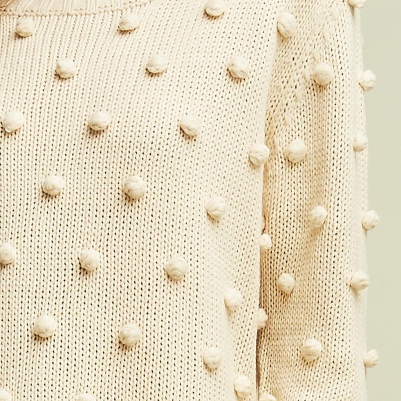 Pom Pom ivory sweater - Picture 3 of 8